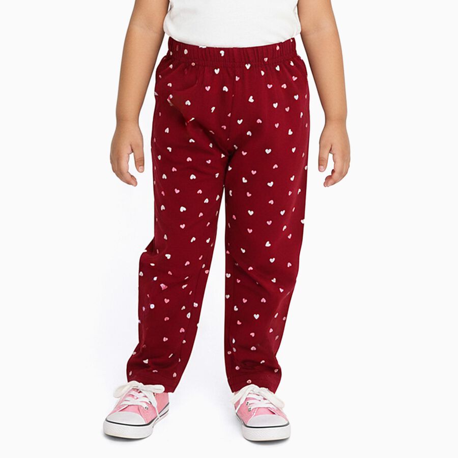 Girls' Pyjama, वाइन, large image number null