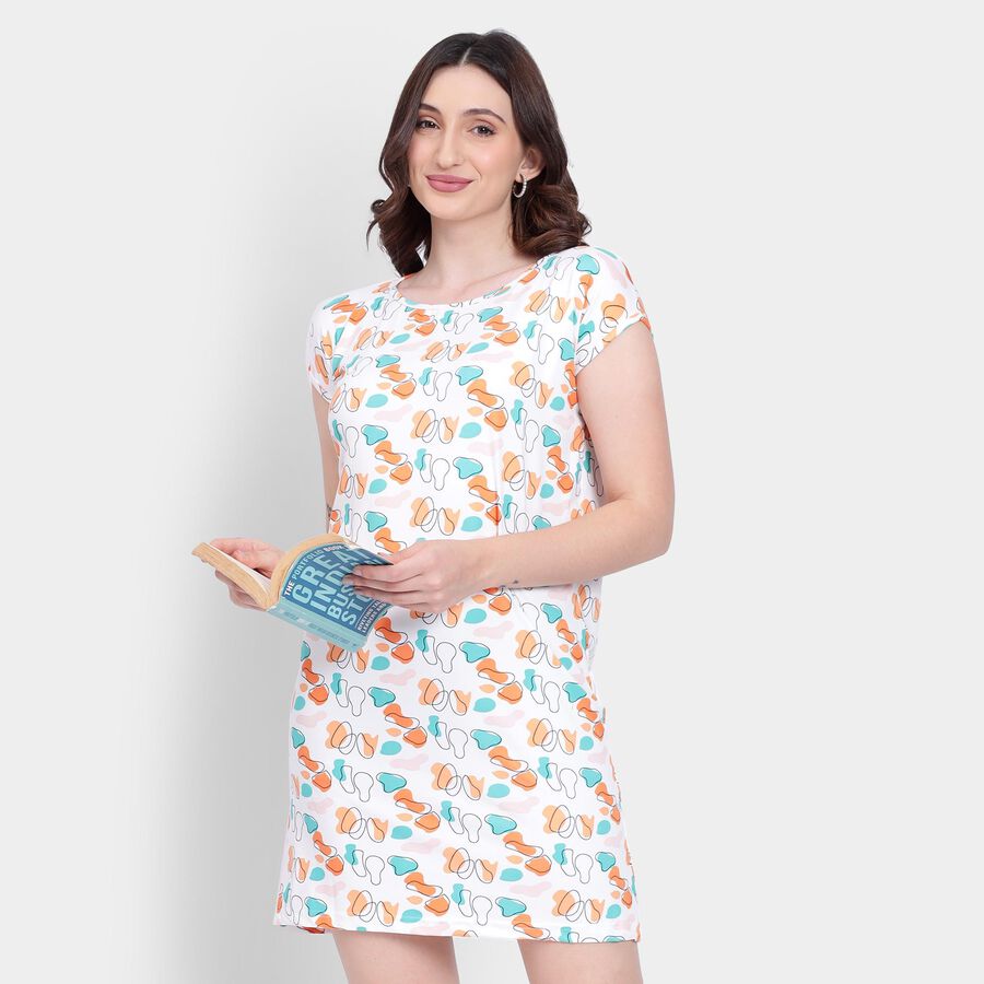 Ladies' Nighty , Off White, large image number null