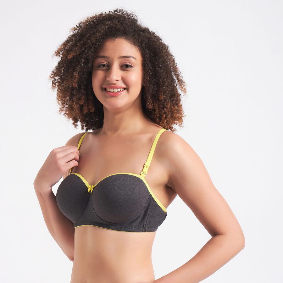 Ladies' Padded Bra, Yellow, large image number null