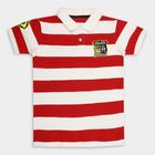 Boys' 100% Cotton Half Sleeves T-Shirt , लाल, small image number null