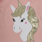 Girls Peach Cotton Round Neck Casual T-Shirt, Peach, small