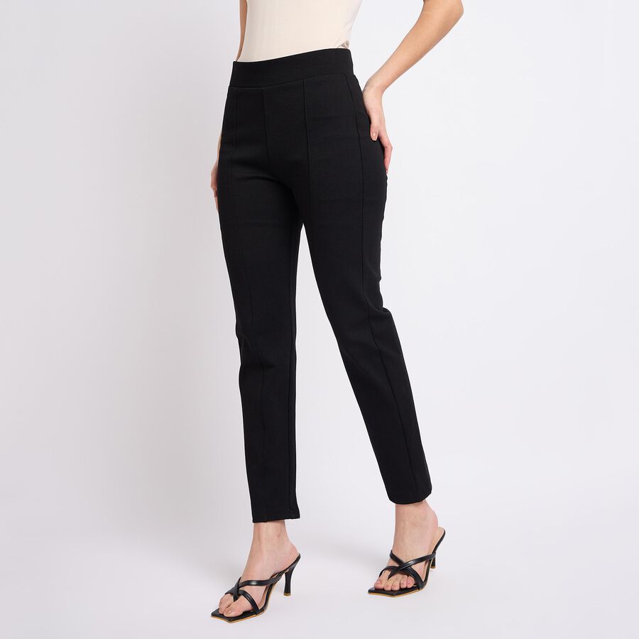 Ladies' Trousers, काला, large image number null