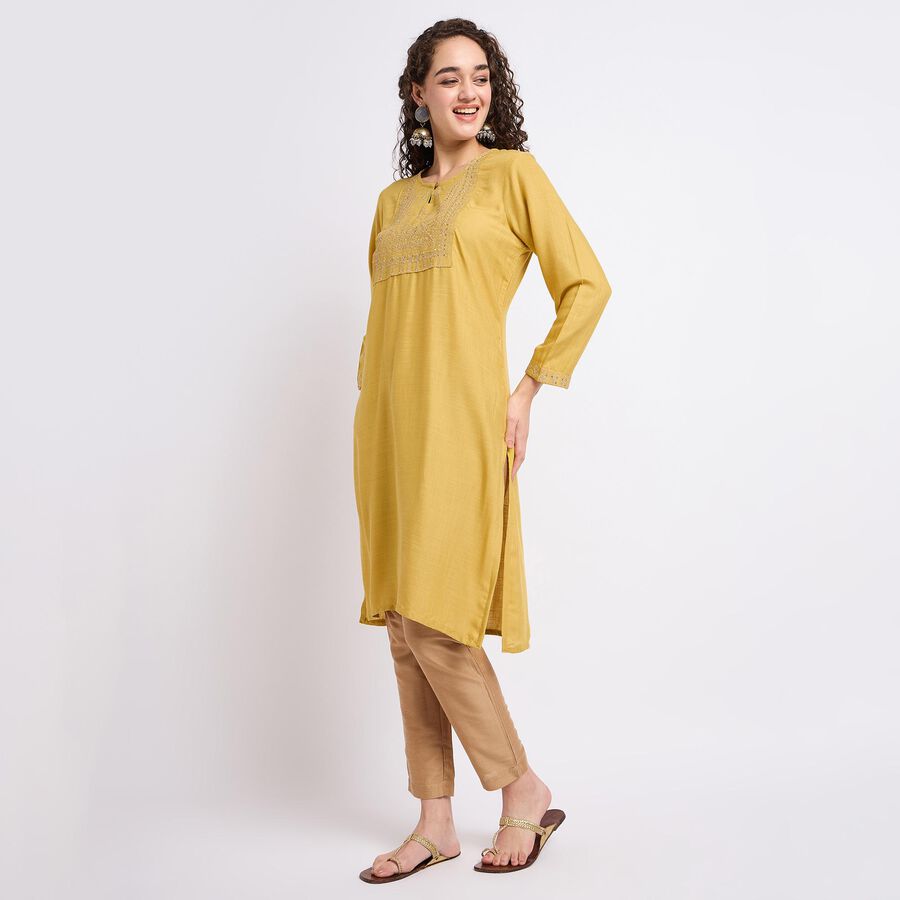 Ladies' Kurta, पीला, large image number null