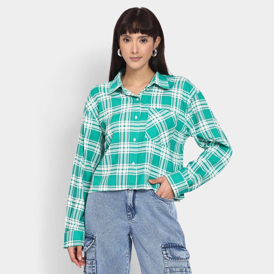 Ladies' Shirt , Dark Green, large image number null