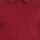 Solid Polo Shirt, Wine, small image number null