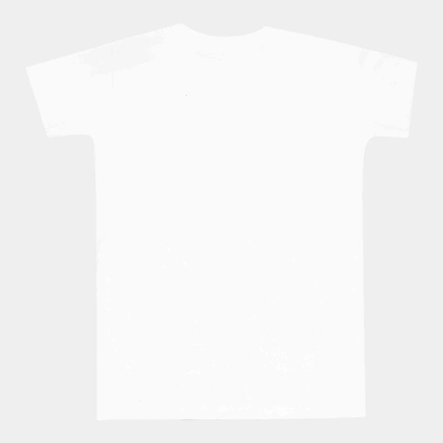 Boys Cotton T-Shirt, Off White, large image number null