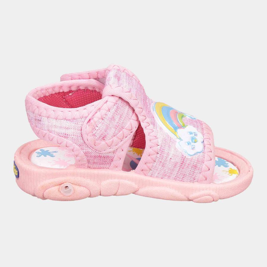 Boys Printed Velcro Casual Sandals, Pink, large image number null