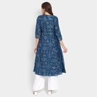 Ladies' Kurta Pyjama Set, Teal Blue, small image number null