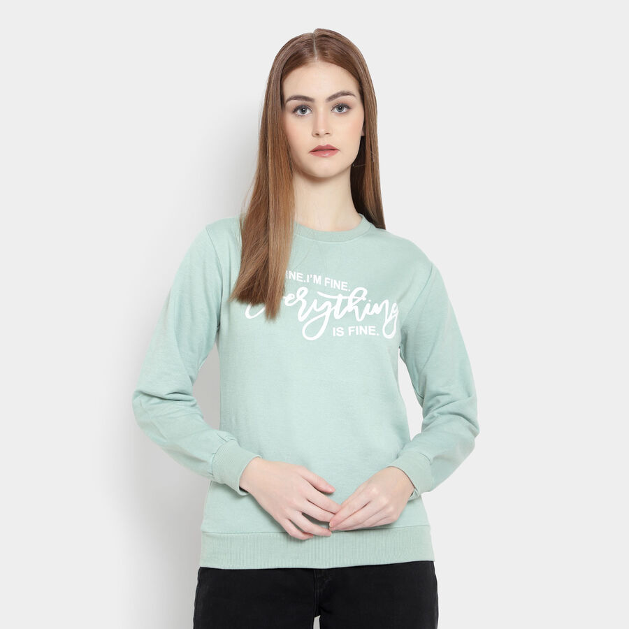 Coordinate Sweatshirt, Light Green, large image number null
