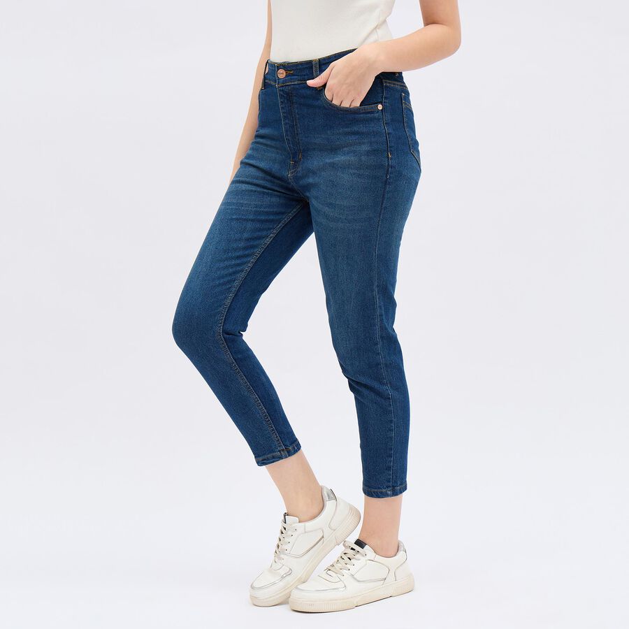 Ladies' Jeans, मध्यम नीला, large image number null