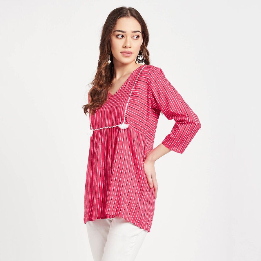 All Over Print Kurti, मूँगा (कोरल), large image number null