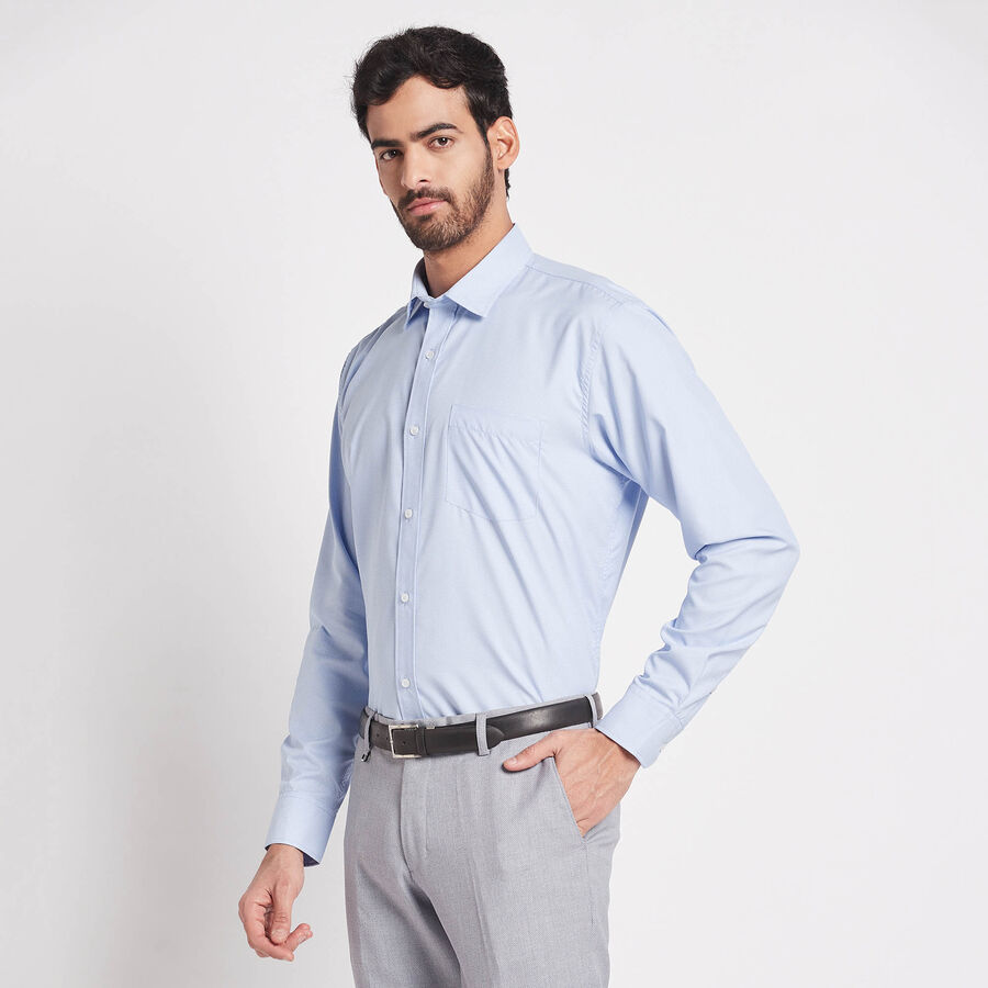 Solid Formal Shirt, Light Blue, large image number null