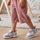 Girls' Blue Velcro Sneakers, Blue, small