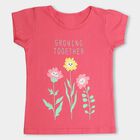 Girls' 100% Cotton T-Shirt, गुलाबी, small image number null