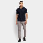 Men's Slim Fit Casual Trousers, हल्का ग्रे, small image number null