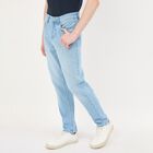 Men's Blue Straight Fit Classic Jeans, Light Blue, small