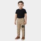 Boys' Beige Cotton Blend Pyjama, Beige, small