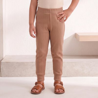 Girls Brown Long Johns Thermal