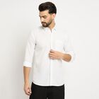 Men's 100% Cotton Casual Shirt, White, small image number null