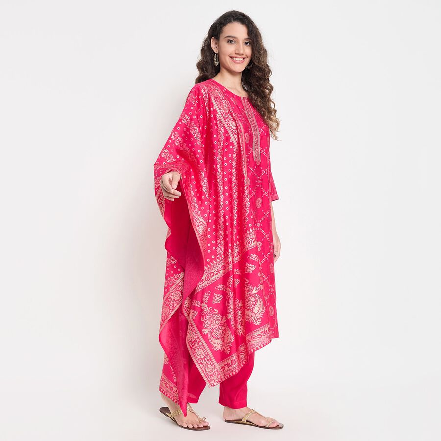 Ladies' Ethnic Set, रानी (फ्यूशिया), large image number null