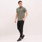 Men's Cross Pocket Slim Fit Casual Trousers , काला, small image number null
