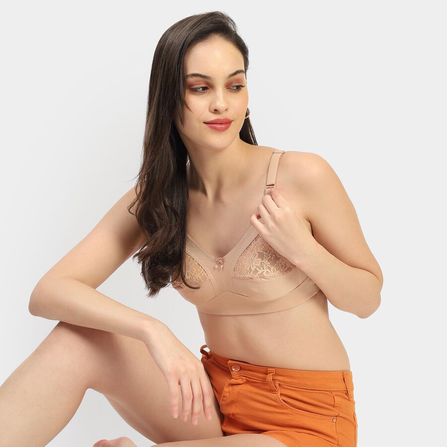 Ladies' Bra , खाकी, large