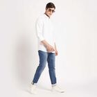 Solid Slim Fit Casual Shirt, White, small image number null