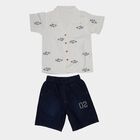 Boys White Cuban Casual Shirt, White, small