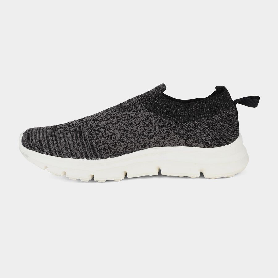 Men's Grey Slip-On Sneakers, ग्रे, large