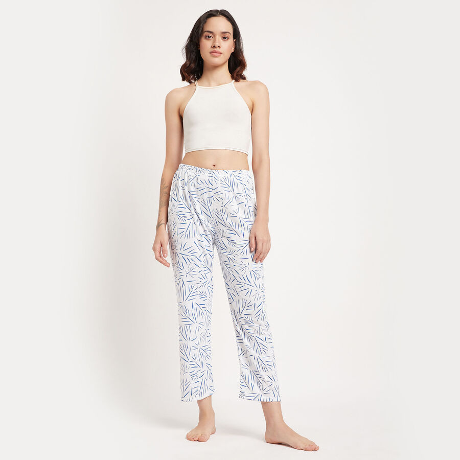 All Over Print Full Length Pyjama, White, large image number null