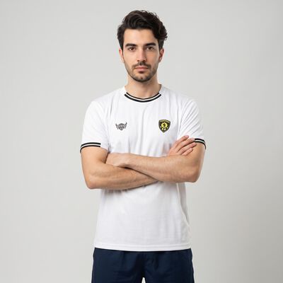 Men's White Round Neck Regular T-Shirt