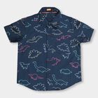 Boys' 100% Cotton Casual Shirt , Mid Blue, small image number null