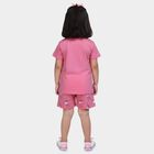 Girls Light Pink Night Suit, हल्का गुलाबी, small