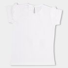 Girls' 100% Cotton T-Shirt, White, small image number null