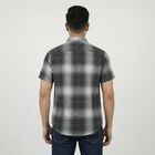 Men's Olive Green Cotton Button Down Casual Shirt, Olive, small