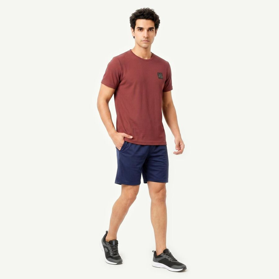 Men's Light Pink Round Neck Regular Drifit T-Shirt, हल्का गुलाबी, large