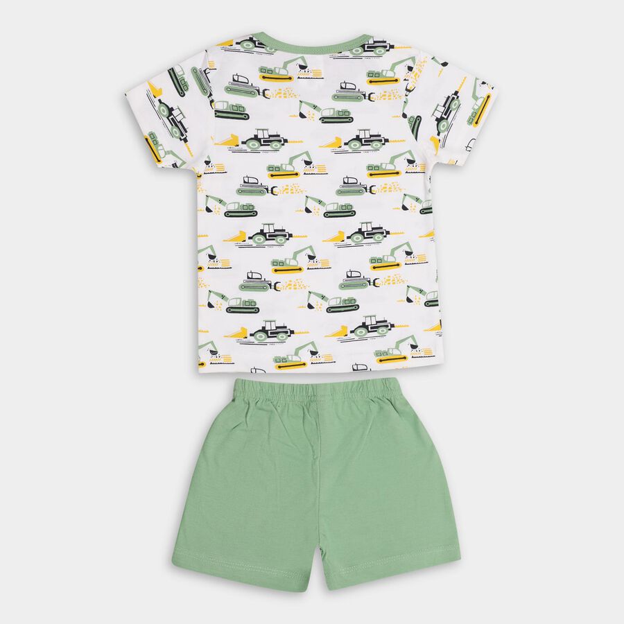 Infant Boys' 100% Cotton Baba Suit , ओलिव, large image number null