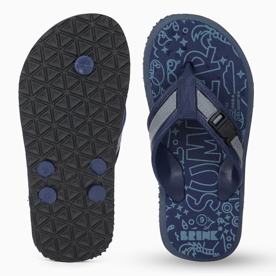 Kids Unisex Slipper, Black, large