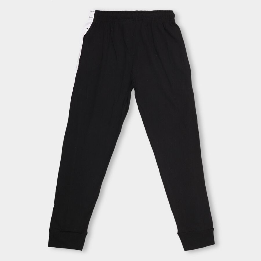 Boys' Jet Black Jogger Pyjama, Black, large image number null