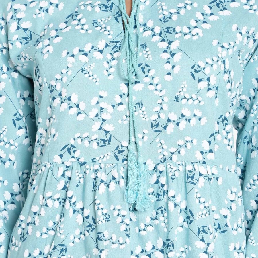 Printed Kurti, Light Blue, large image number null