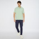 Men's Collared Half Sleeves T-Shirt , Light Green, small