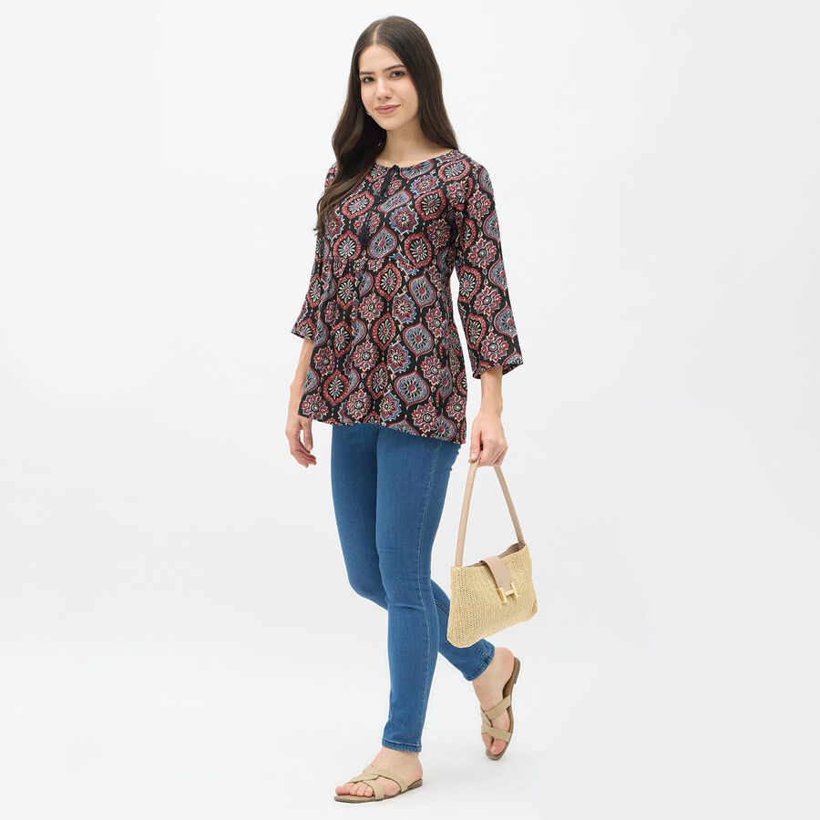 Ladies' Kurti, काला, large