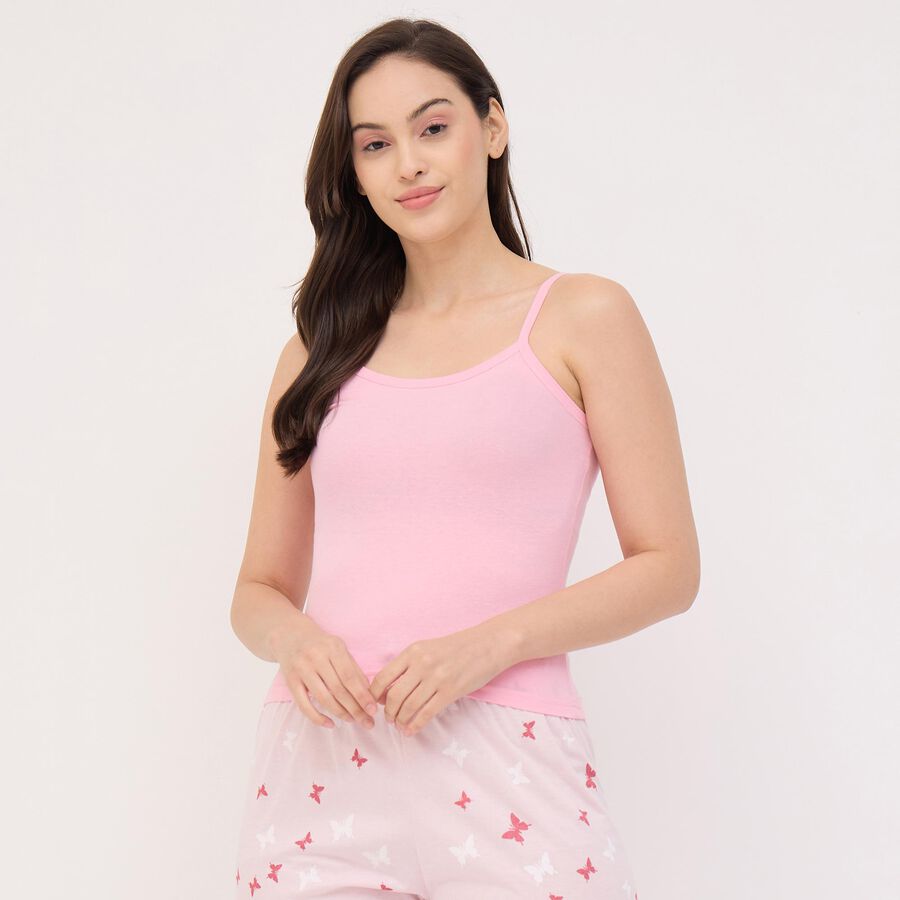 Ladies' 100% Cotton Basic Slips, Pink, large image number null