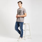 Round Neck T- Shirt, गहरा ग्रे, small image number null