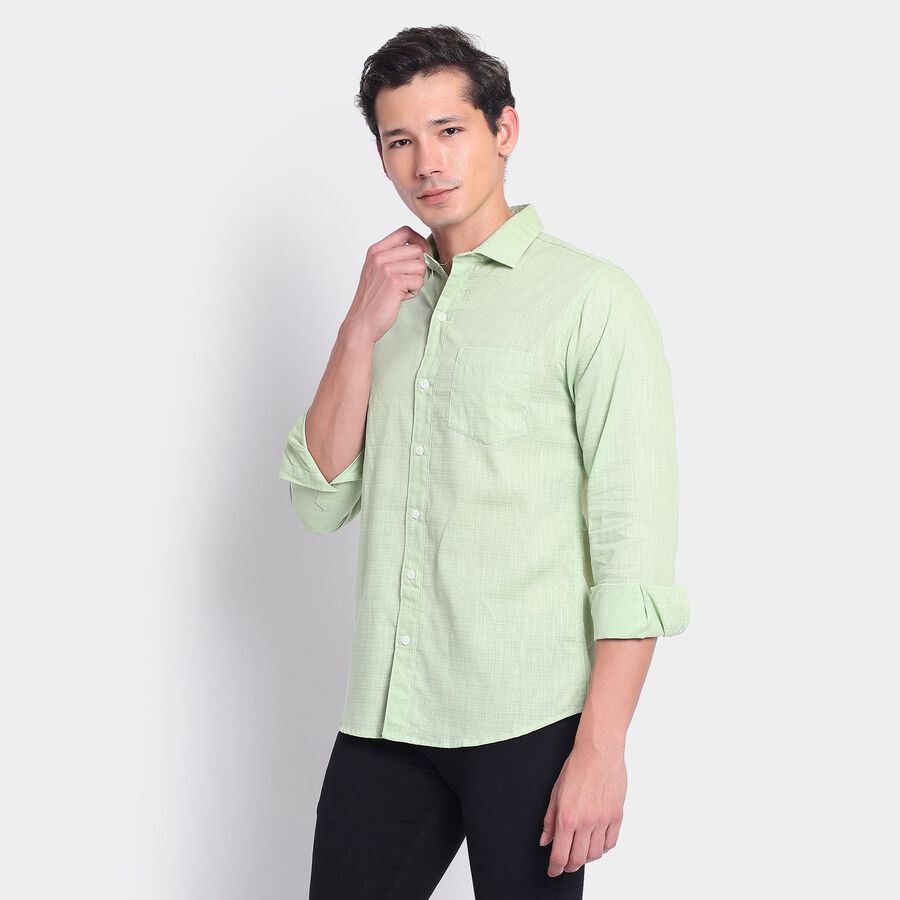 Men's Casual Shirt, Light Green, large image number null