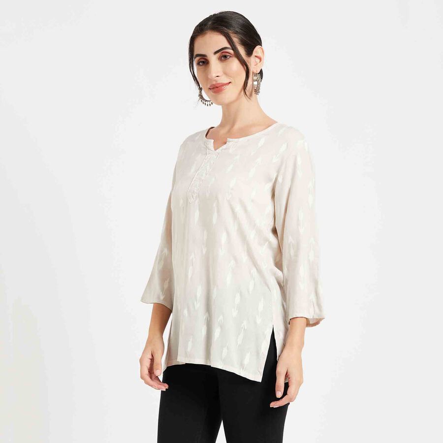 Printed Kurti, Beige, large image number null