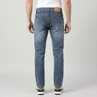 Men's Blue Slim Fit Faded Jeans, गहरा नीला, small
