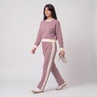 Women's Lilac Color-Blocked Track suit, लाइलेक, small