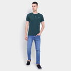 Solid Henley T-Shirt, Dark Green, small image number null