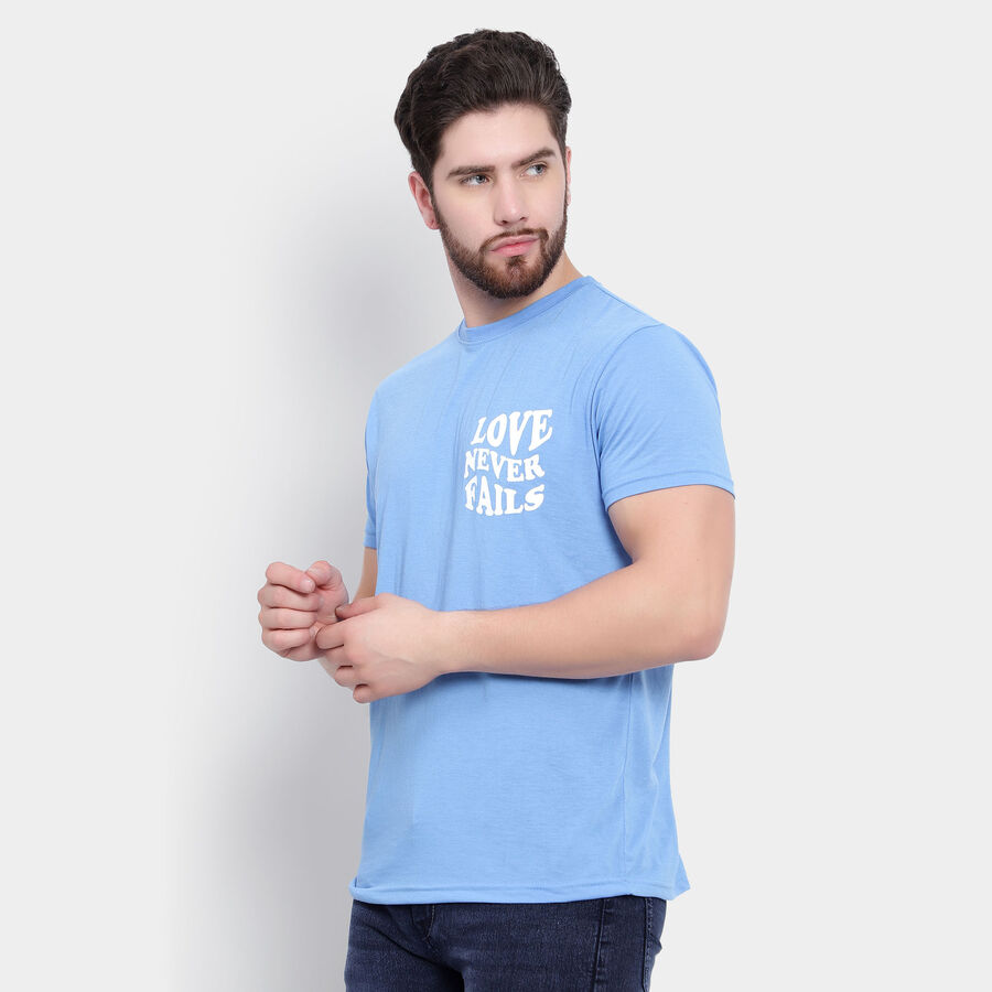 Round Neck T-Shirt, Light Blue, large image number null